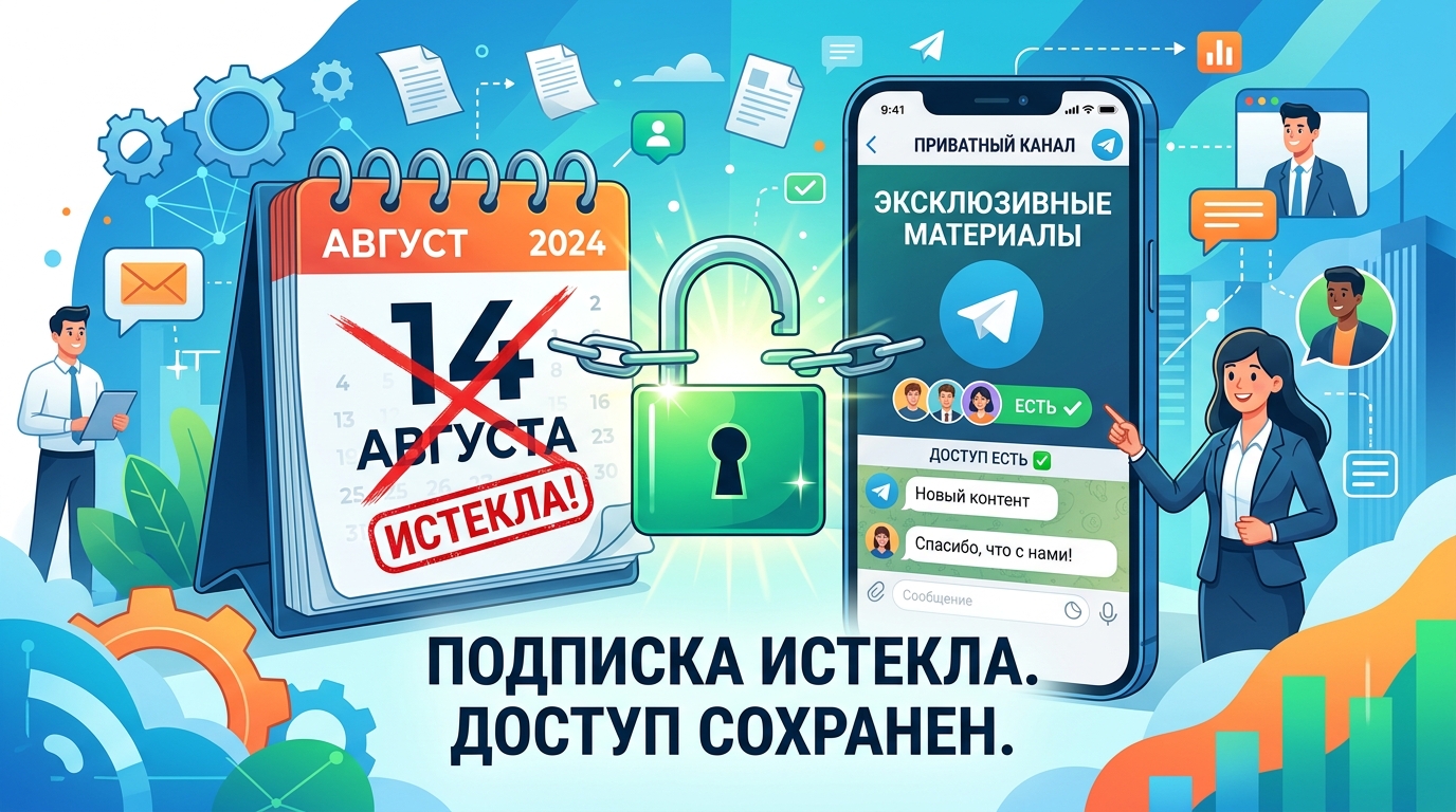 Подписка закончилась, но доступ в Telegram остался